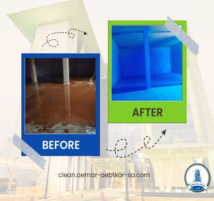 Cleaning and insulation of the crystal water tank of Crystal Hotel